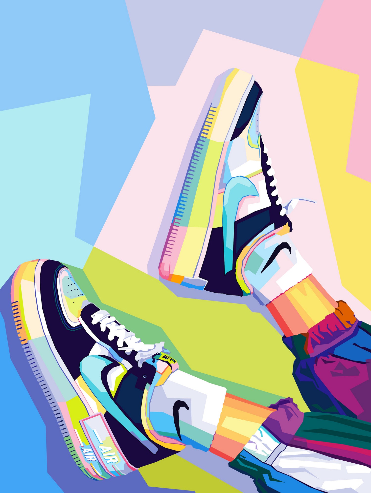 Nike Air Force 1s Pop Art by Noval Purnama on GIANT ART