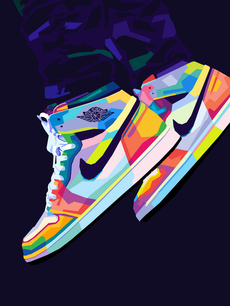 Nike Air Jordan 1 Retro High Rookie of the Year - Art Print by Noval  Purnama | GIANT ART