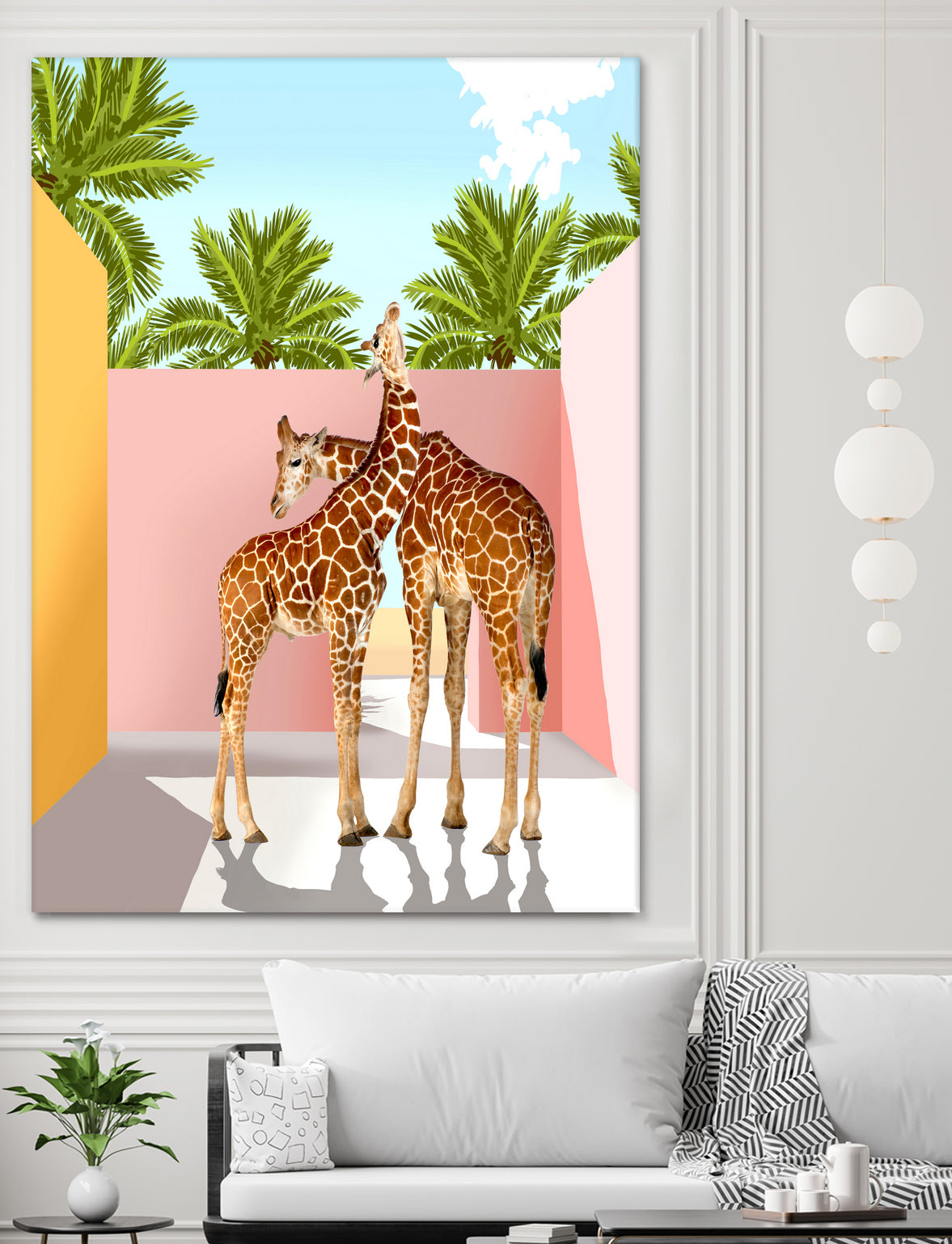 Giraffe Villa by 83 oranges on GIANT ART - multi digital giraffe