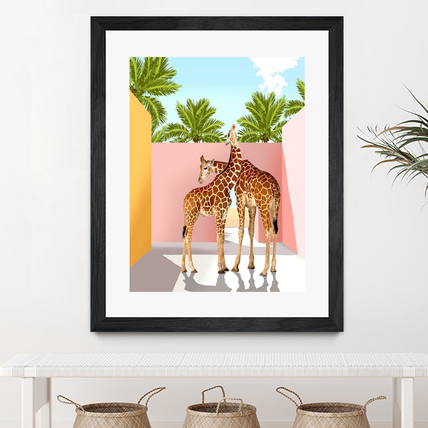 Giraffe Villa by 83 oranges on GIANT ART - multi digital giraffe