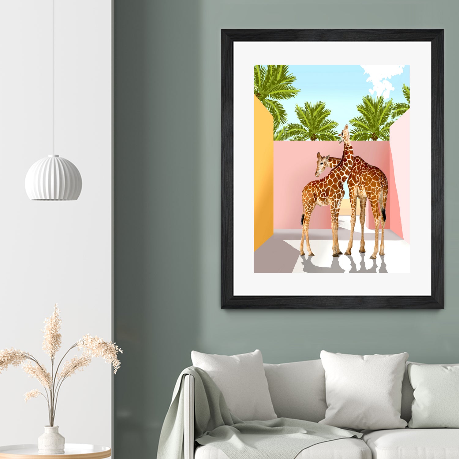 Giraffe Villa by 83 oranges on GIANT ART - multi digital giraffe