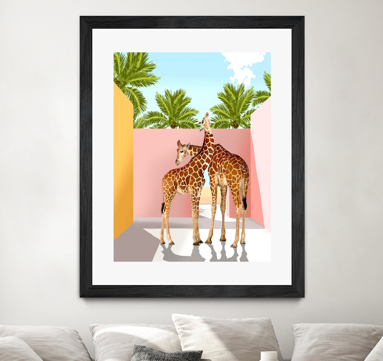 Giraffe Villa by 83 oranges on GIANT ART - multi digital giraffe