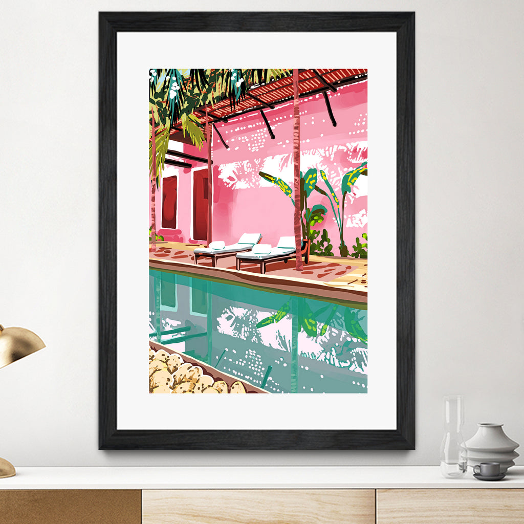 Vacay Villa by 83 oranges on GIANT ART - pink digital pool