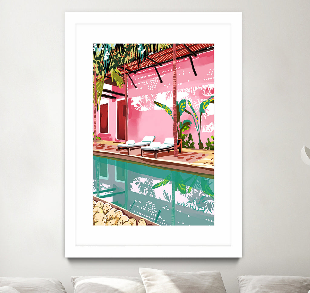 Vacay Villa by 83 oranges on GIANT ART - pink digital pool