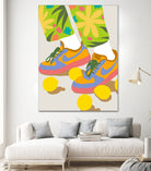 Easy Peasy Lemon Squeezy by 83 oranges on GIANT ART - orange digital rollerskates