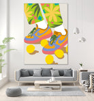 Easy Peasy Lemon Squeezy by 83 oranges on GIANT ART - orange digital rollerskates