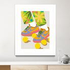 Easy Peasy Lemon Squeezy by 83 oranges on GIANT ART - orange digital rollerskates