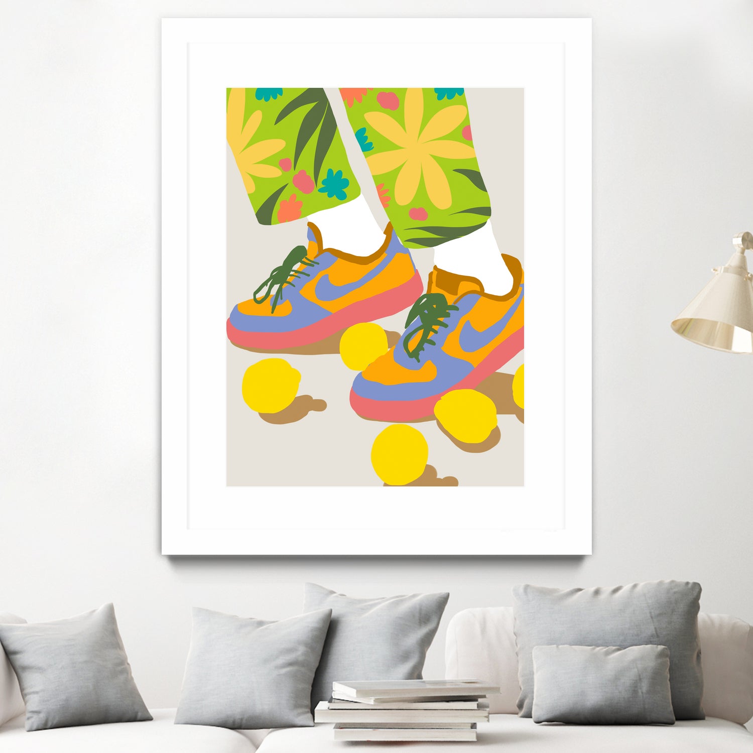 Easy Peasy Lemon Squeezy by 83 oranges on GIANT ART - orange digital rollerskates