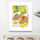 Easy Peasy Lemon Squeezy by 83 oranges on GIANT ART - orange digital rollerskates