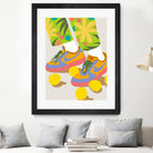 Easy Peasy Lemon Squeezy by 83 oranges on GIANT ART - orange digital rollerskates