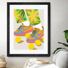 Easy Peasy Lemon Squeezy by 83 oranges on GIANT ART - orange digital rollerskates