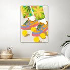 Easy Peasy Lemon Squeezy by 83 oranges on GIANT ART - orange digital rollerskates