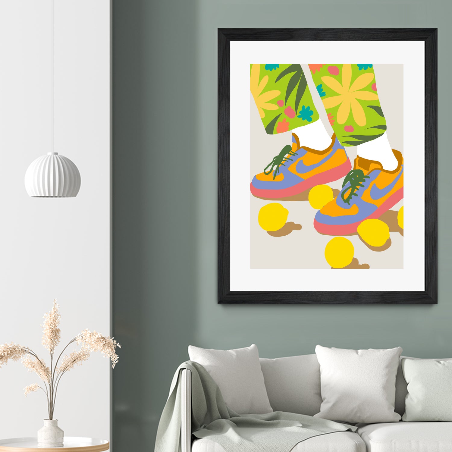 Easy Peasy Lemon Squeezy by 83 oranges on GIANT ART - orange digital rollerskates