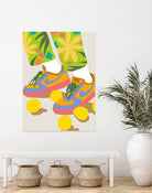Easy Peasy Lemon Squeezy by 83 oranges on GIANT ART - orange digital rollerskates