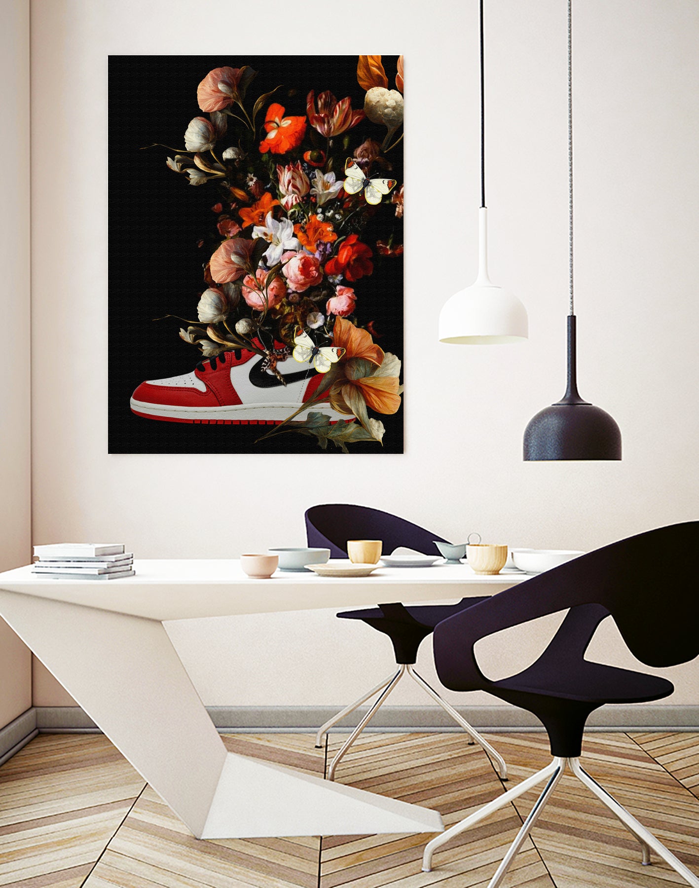 Air Jordan Flowers by Edson Ramos on GIANT ART