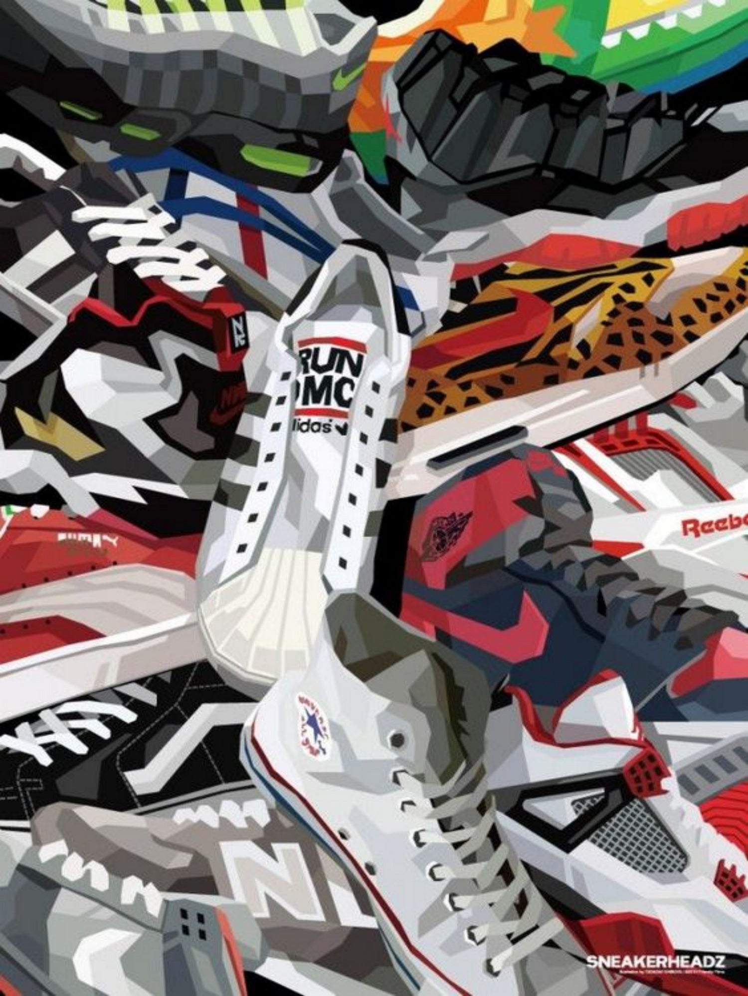 Air Jordan Shoe Pile (Run DMC) by AJS on GIANT ART