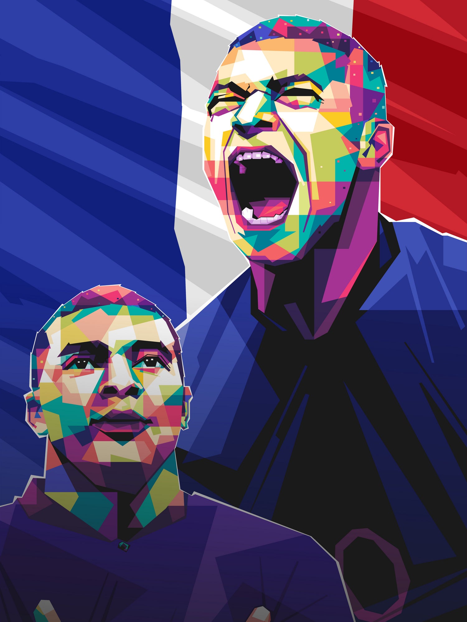 Kylian Mbappe pop art by Asran Vector on GIANT ART