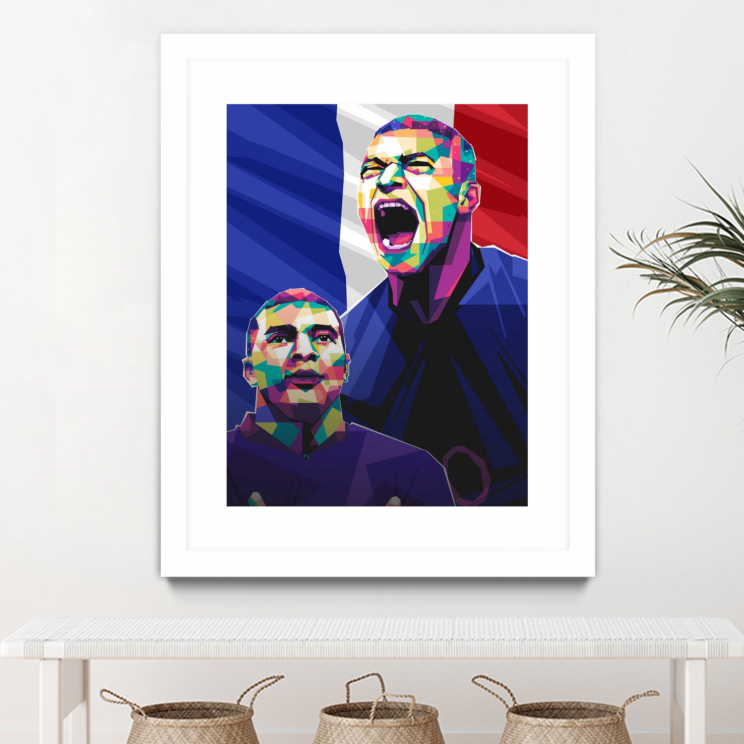 Kylian Mbappe pop art by Asran Vector on GIANT ART