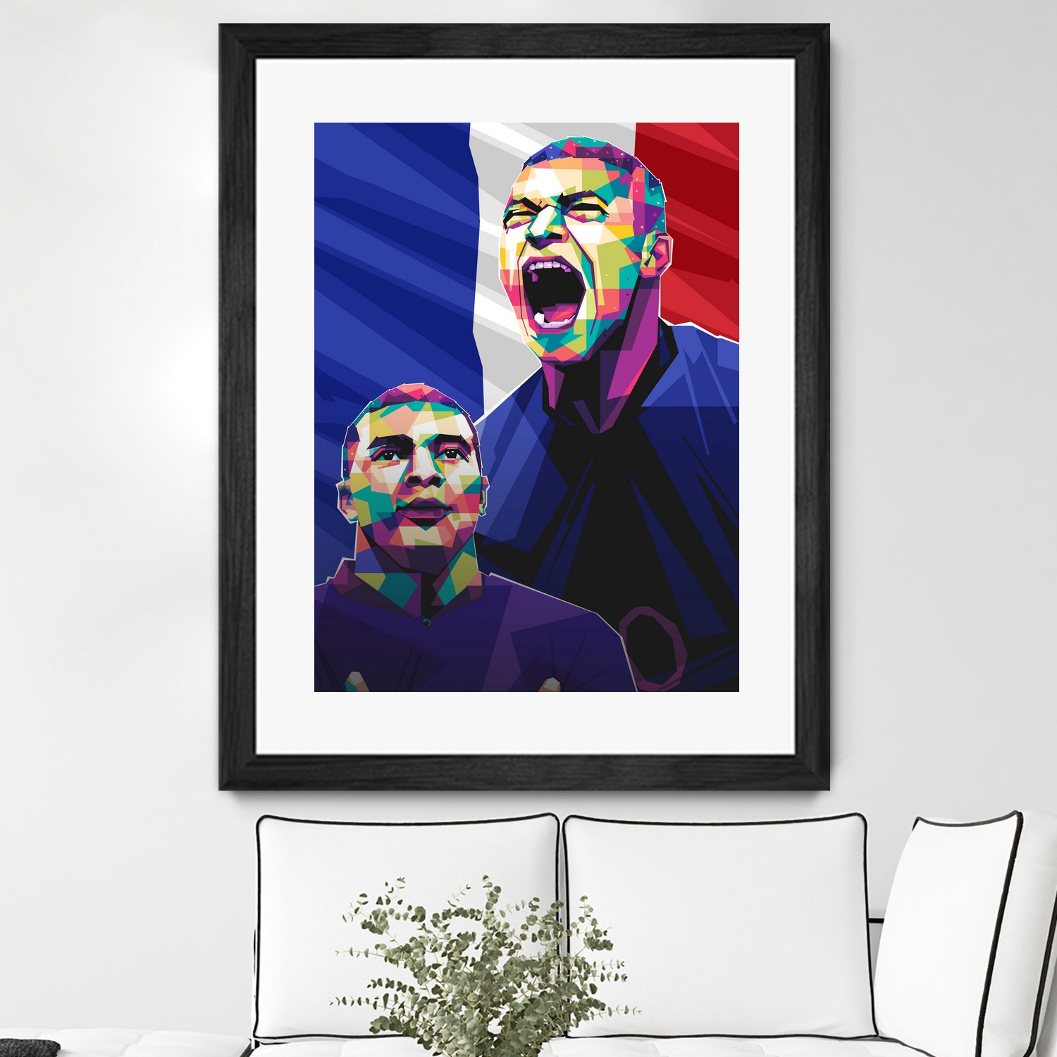 Kylian Mbappe pop art by Asran Vector on GIANT ART