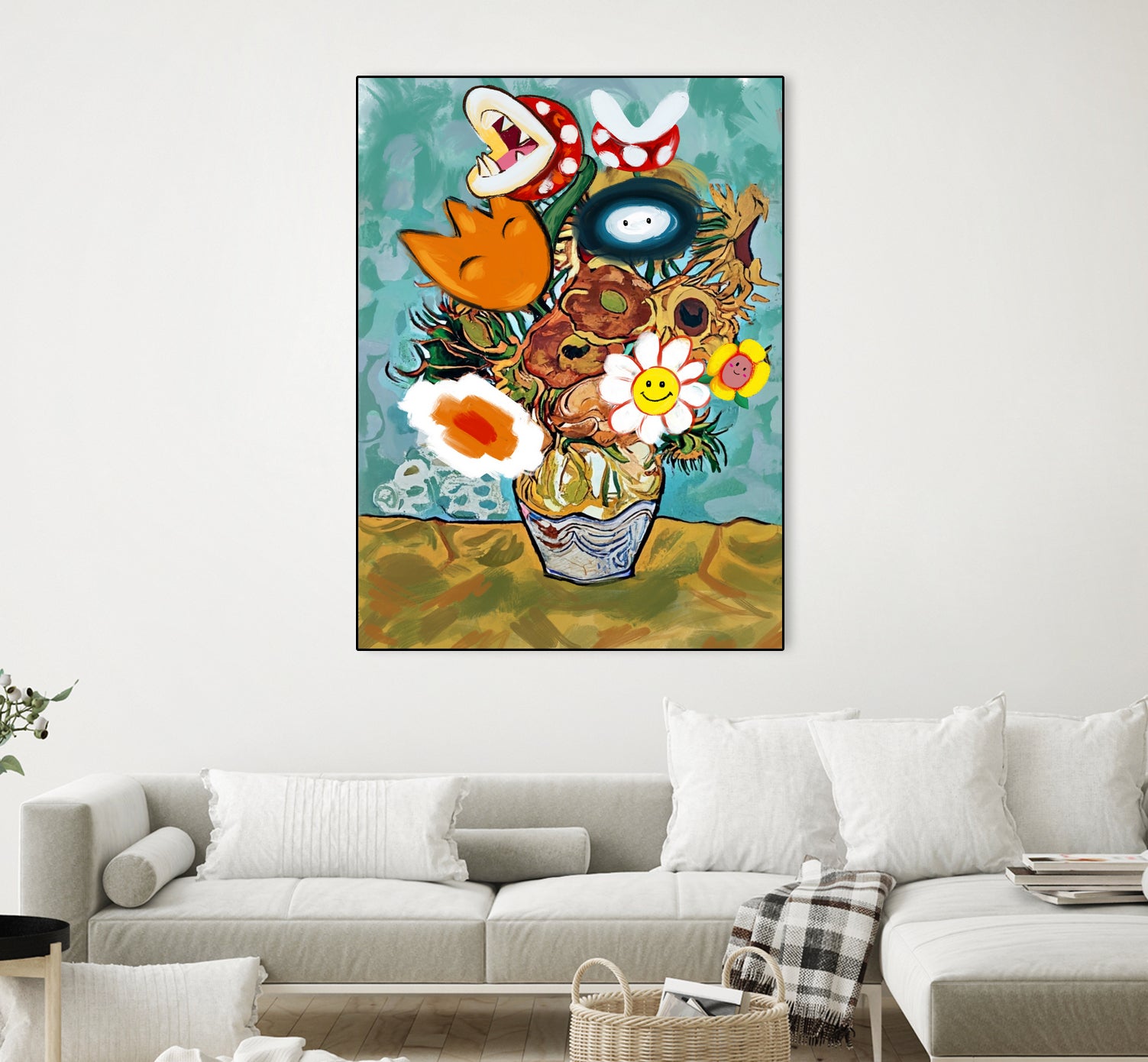 Marios Van Gogh Flower Vase by Edson Ramos on GIANT ART