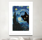 Starry Night Cat by Edson Ramos on GIANT ART