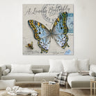 Lonely Butterfly Blue by David Loblaw on GIANT ART - blue photo illustration