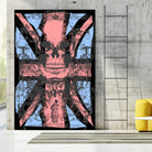 english flag skull by Sergio Marques on GIANT ART - red mixed media