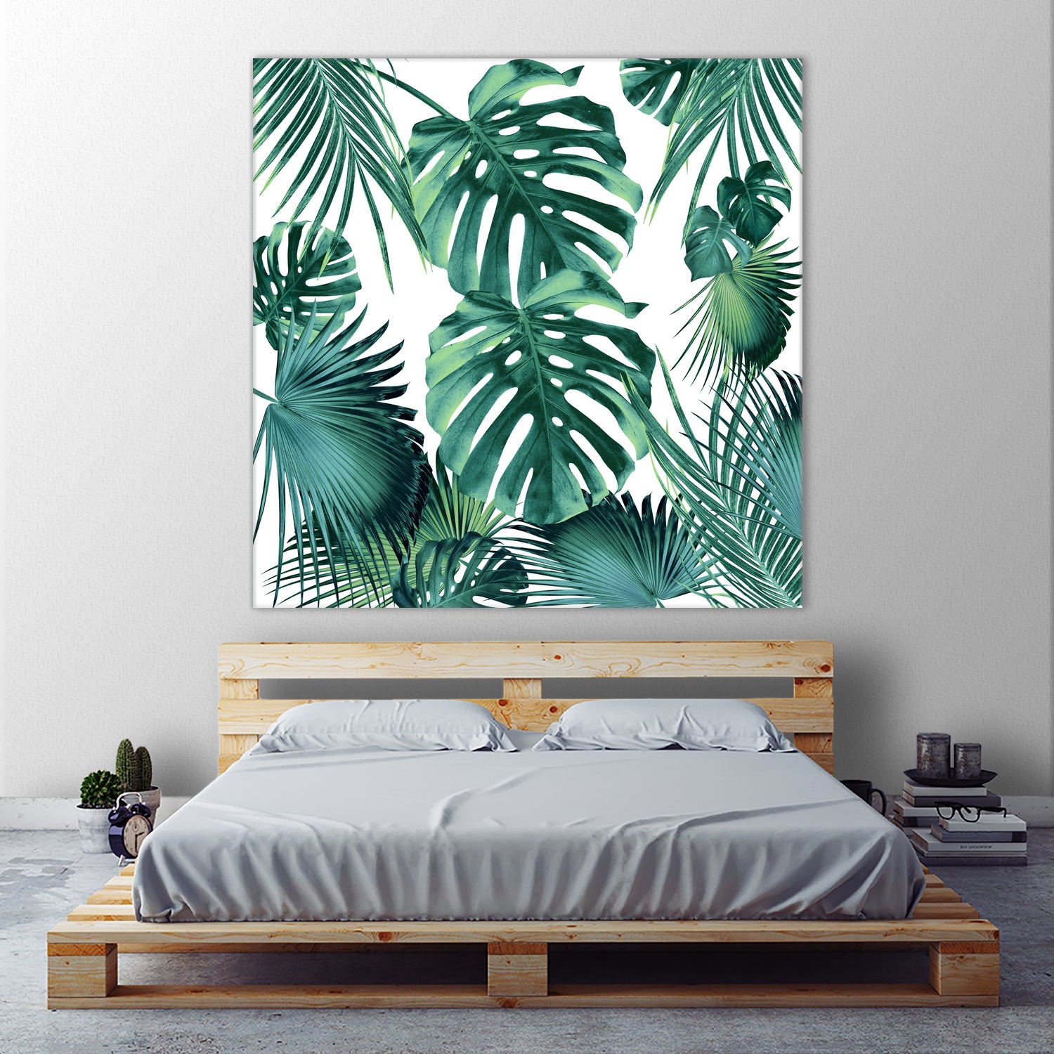 Tropical Summer Leaves Jungle Pattern #1 #tropical #decor by Anita & Bella Jantz on GIANT ART - green photo illustration