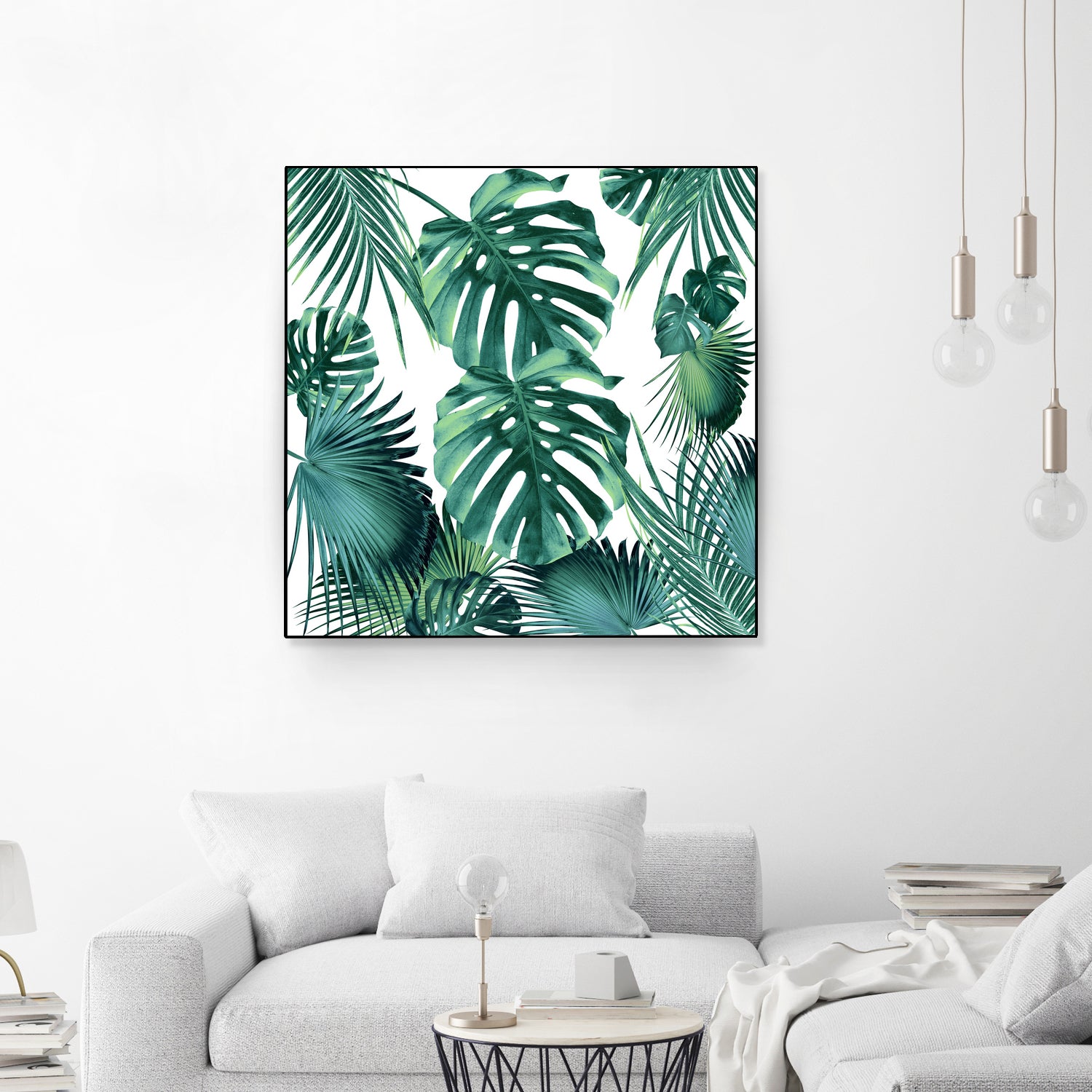 Tropical Summer Leaves Jungle Pattern #1 #tropical #decor by Anita & Bella Jantz on GIANT ART - green photo illustration