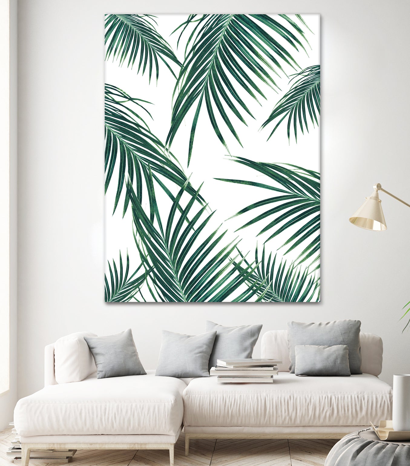 Green Palm Leaves Dream #2 #tropical #decor #art by Anita & Bella Jantz on GIANT ART - green photo illustration