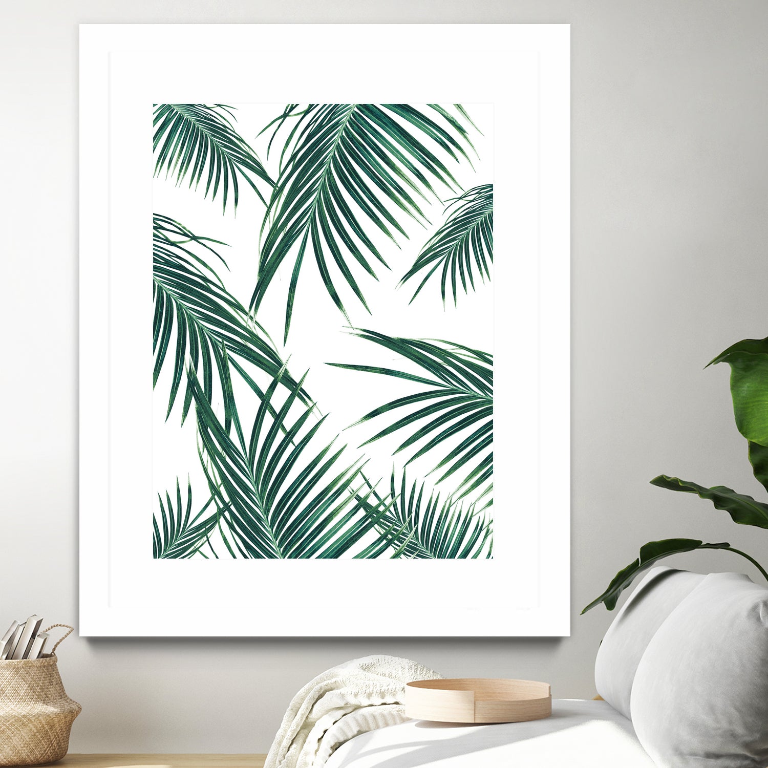 Green Palm Leaves Dream #2 #tropical #decor #art by Anita & Bella Jantz on GIANT ART - green photo illustration