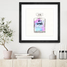 N.1 Cares Perfume-Watercolor by Oriana Cordero on GIANT ART - fuchsia digital drawing