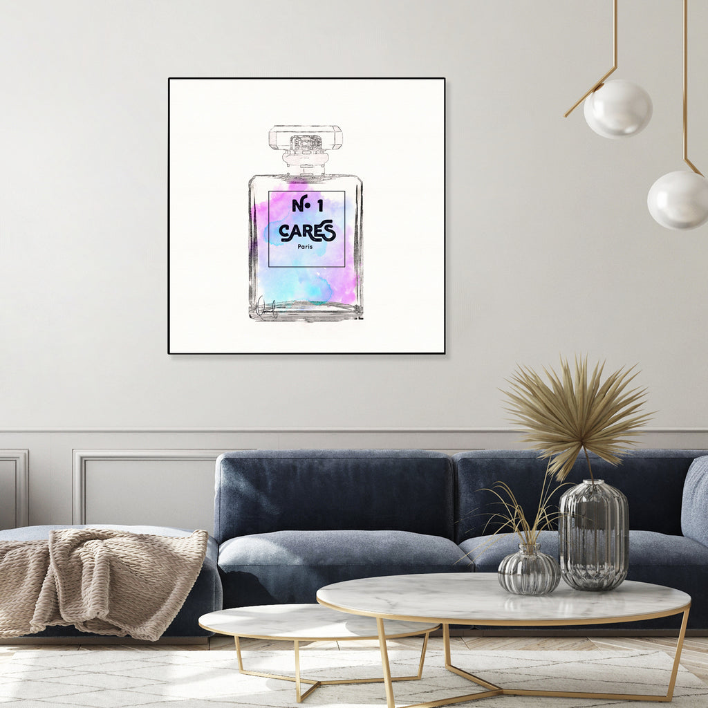 N.1 Cares Perfume-Watercolor by Oriana Cordero on GIANT ART - fuchsia digital drawing