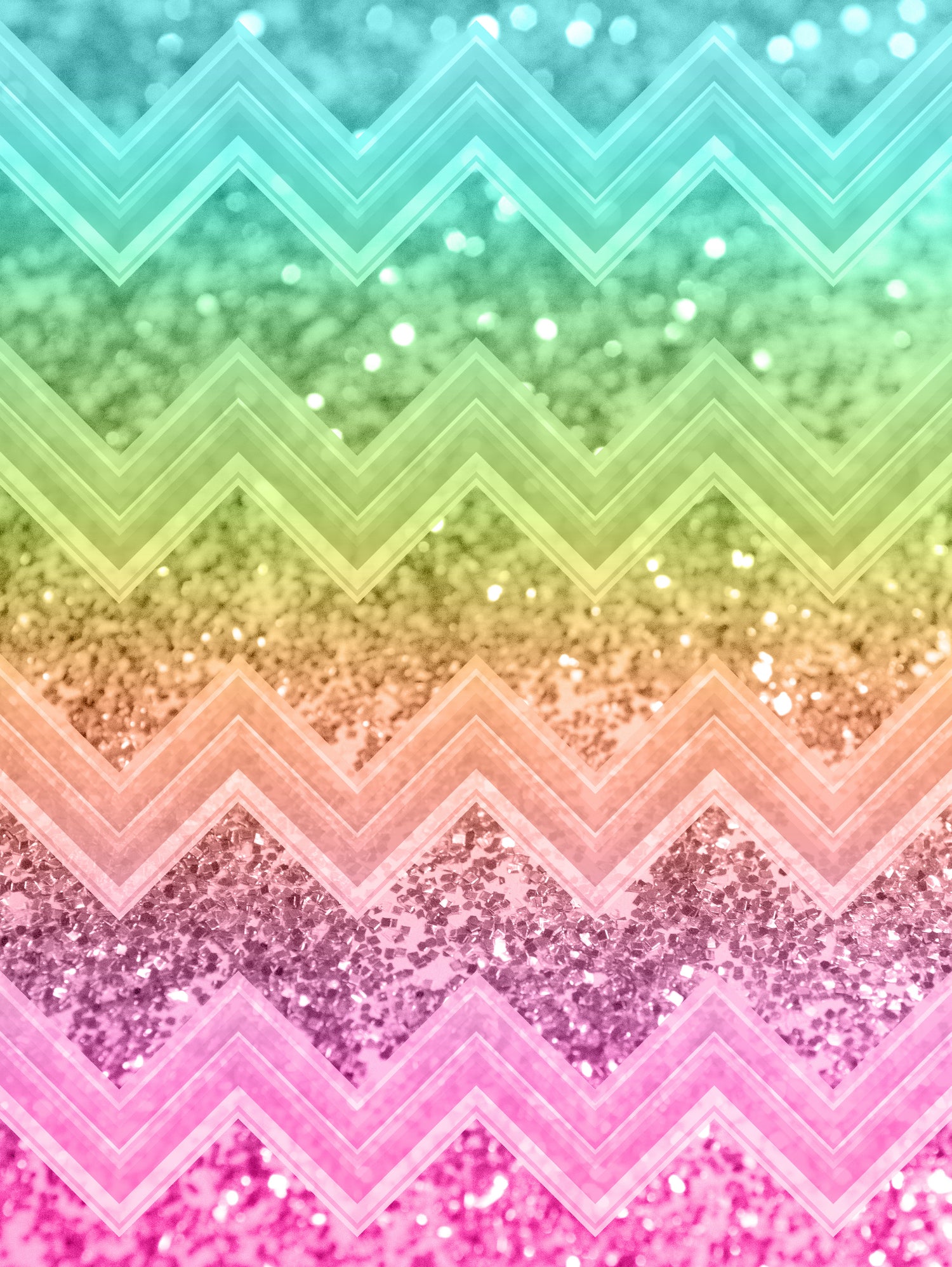 Rainbow Glitter Chevron #1 #shiny #decor #art by Anita & Bella Jantz on GIANT ART - orange photo illustration