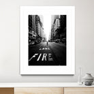 Lane fire by Dmitry Belov on GIANT ART - black photo manipulation