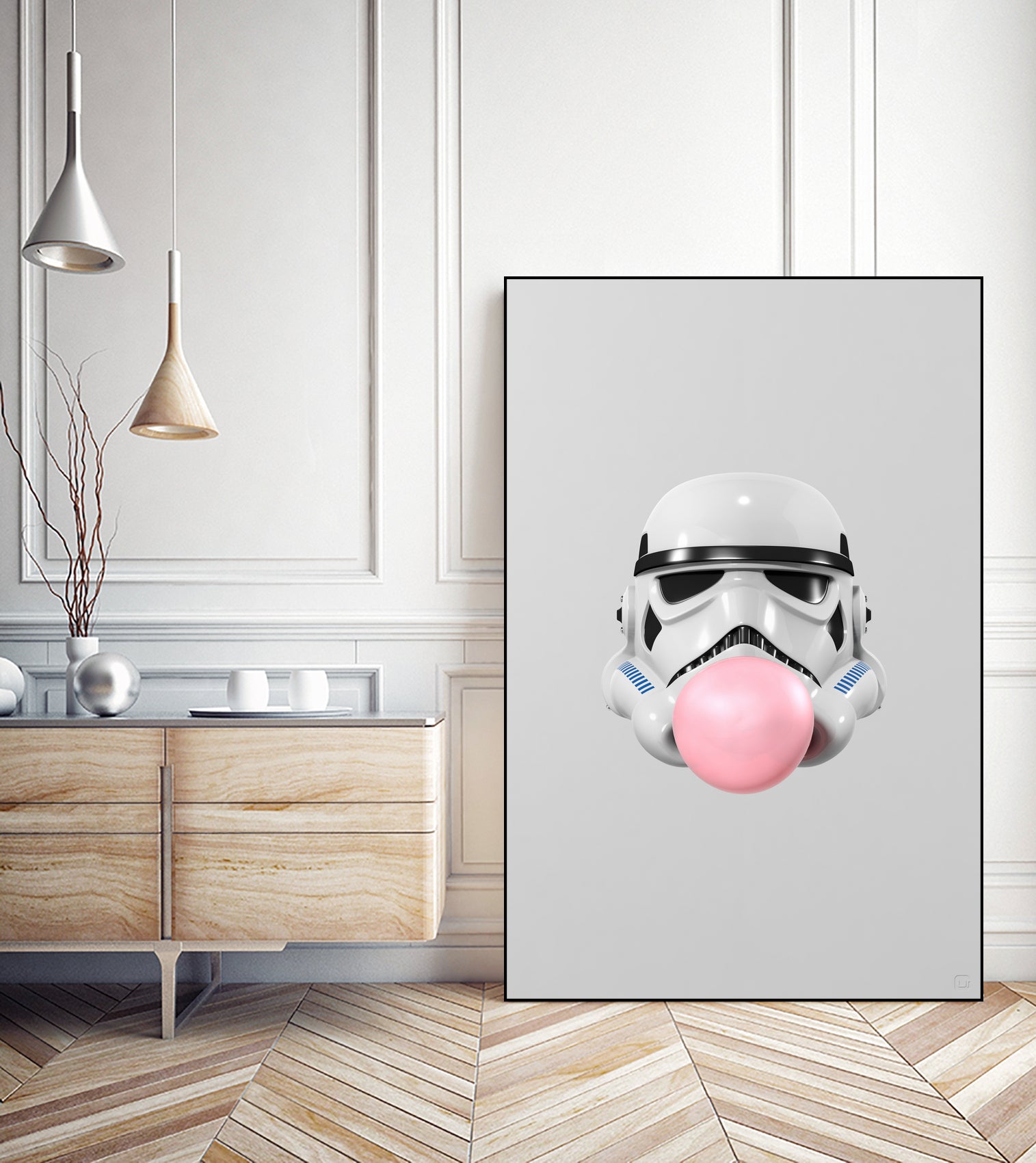 Stormtrooper Bubblegum by Urbano Rodriguez on GIANT ART - white 3d art