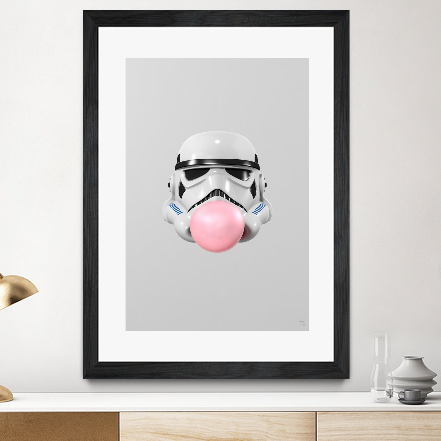 Stormtrooper Bubblegum by Urbano Rodriguez on GIANT ART - white 3d art