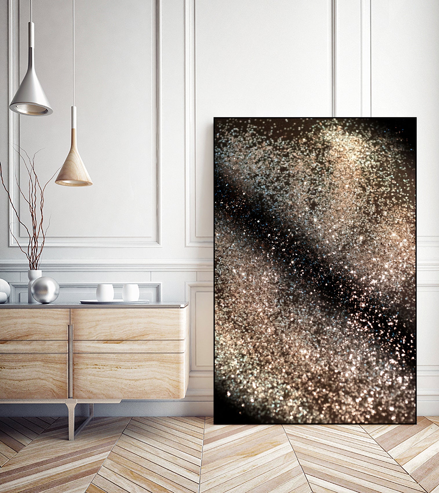 Sparkling GOLD BLACK Lady Glitter #3 #decor #art by Anita & Bella Jantz on GIANT ART - brown photo manipulation