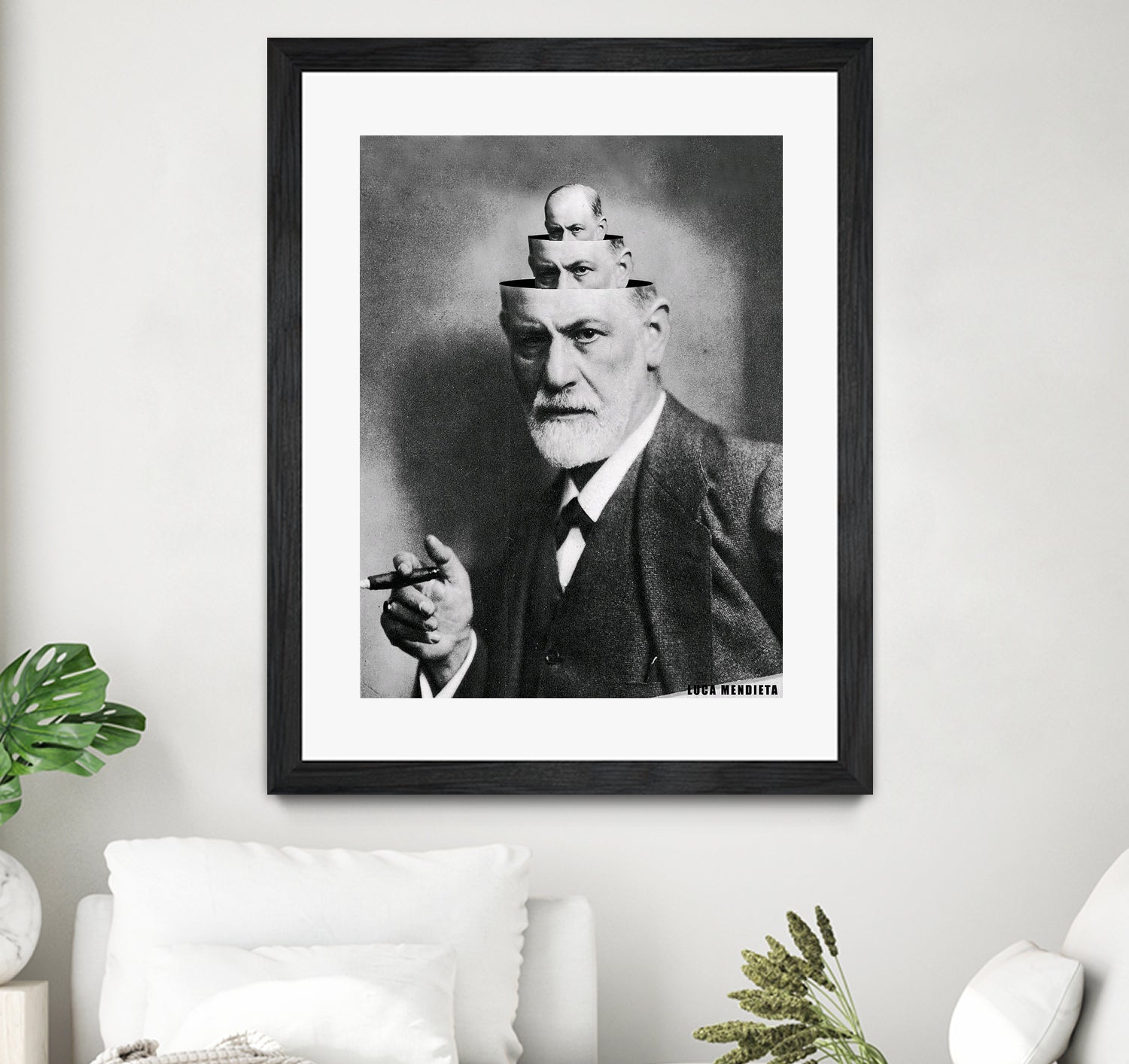 Sigmund Freud by Luca Mendieta on GIANT ART - white photo manipulation