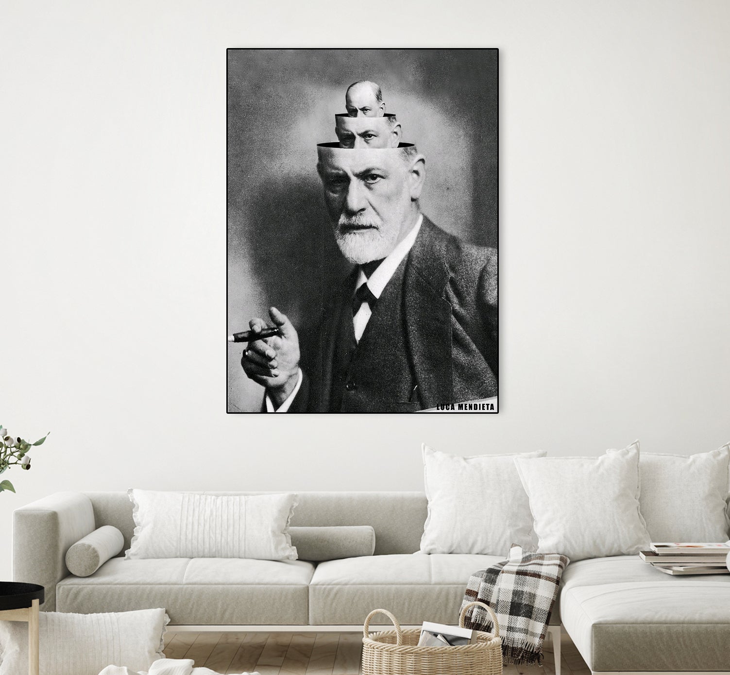 Sigmund Freud by Luca Mendieta on GIANT ART - white photo manipulation