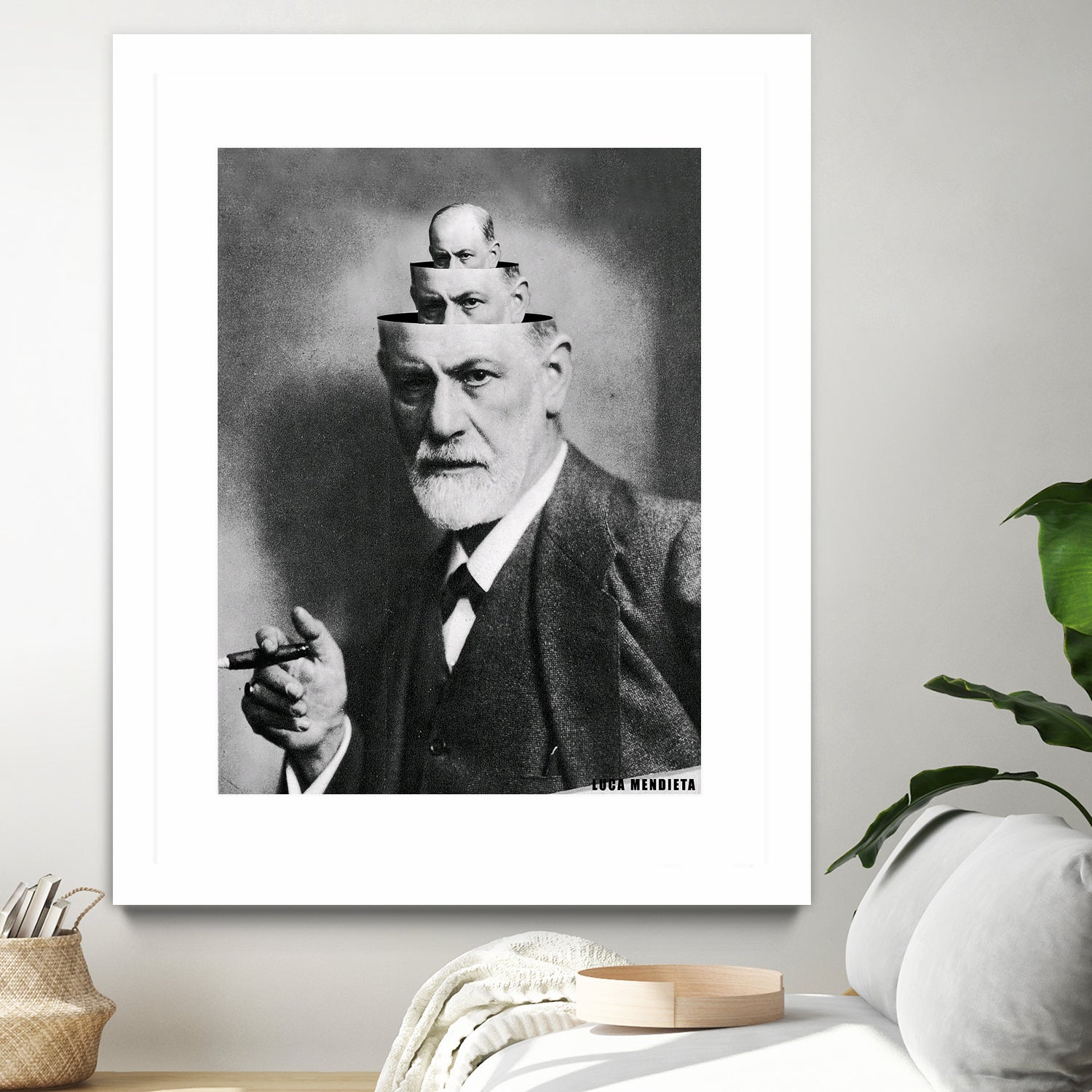 Sigmund Freud by Luca Mendieta on GIANT ART - white photo manipulation