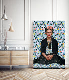 Frida kahlo Floral II by Vitor Costa on GIANT ART - blue photo illustration