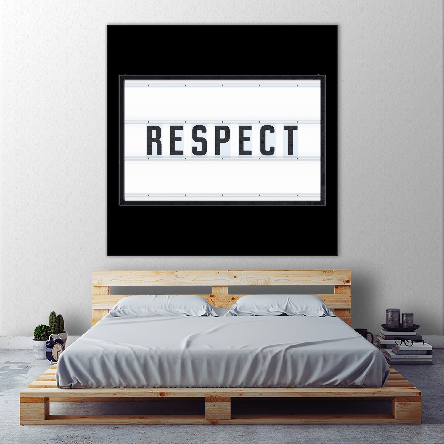 RESPECT – Light Box by Art Frankenberg on GIANT ART - white typography