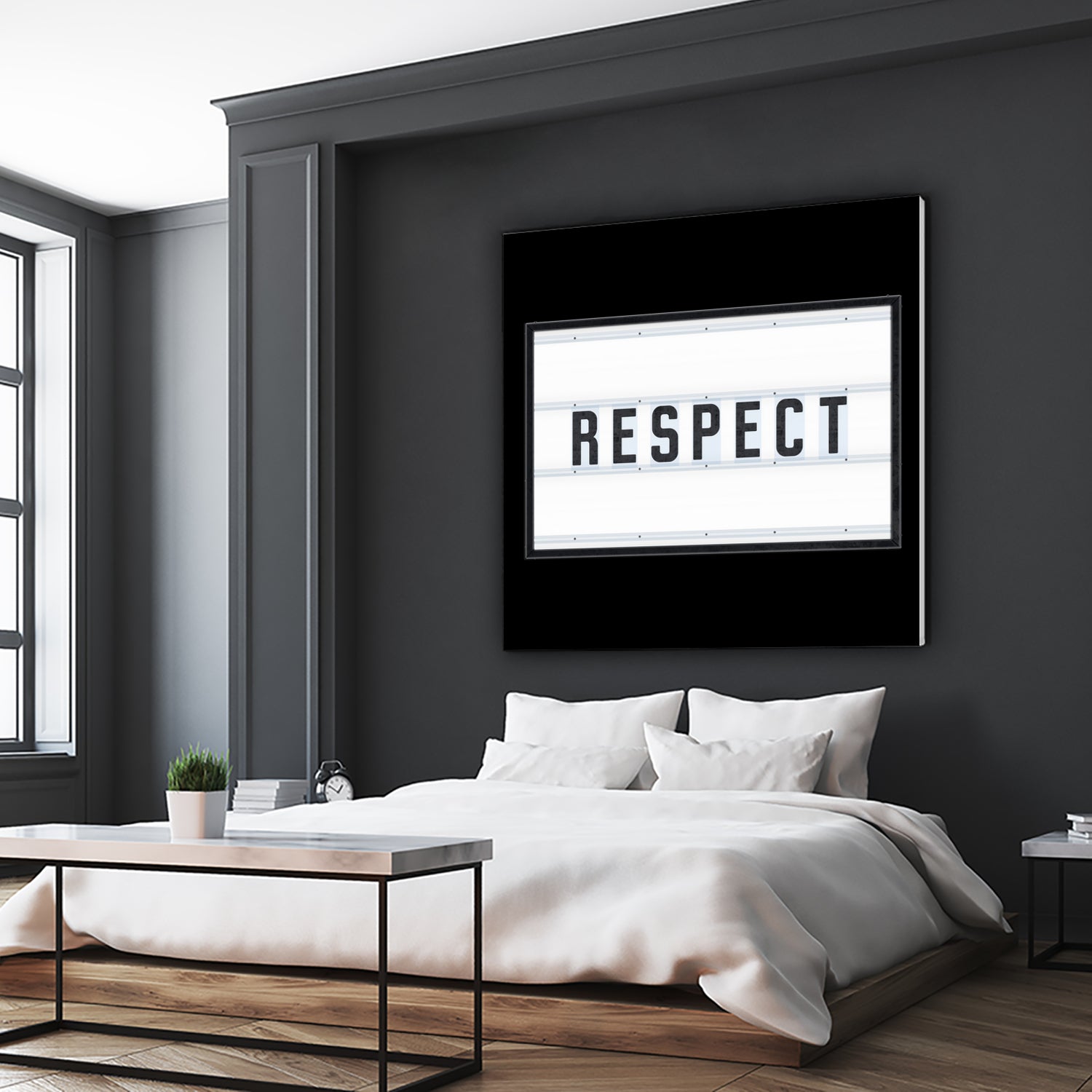 RESPECT – Light Box by Art Frankenberg on GIANT ART - white typography