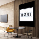 RESPECT – Light Box by Art Frankenberg on GIANT ART - white typography