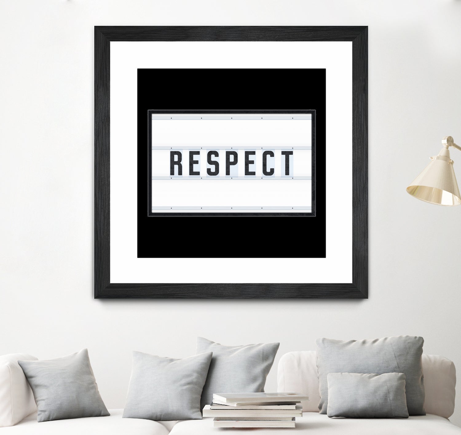 RESPECT – Light Box by Art Frankenberg on GIANT ART - white typography