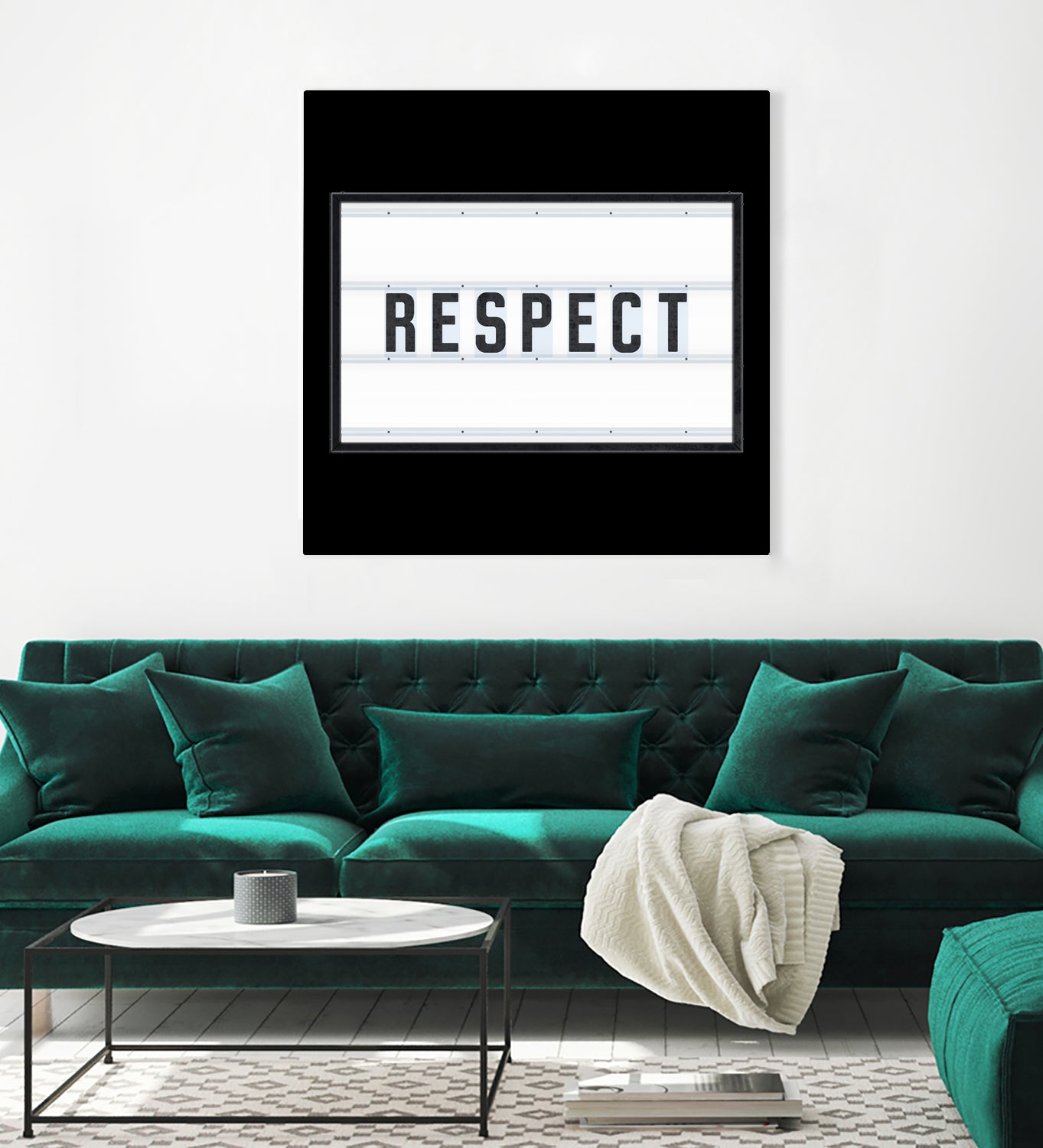 RESPECT – Light Box by Art Frankenberg on GIANT ART - white typography