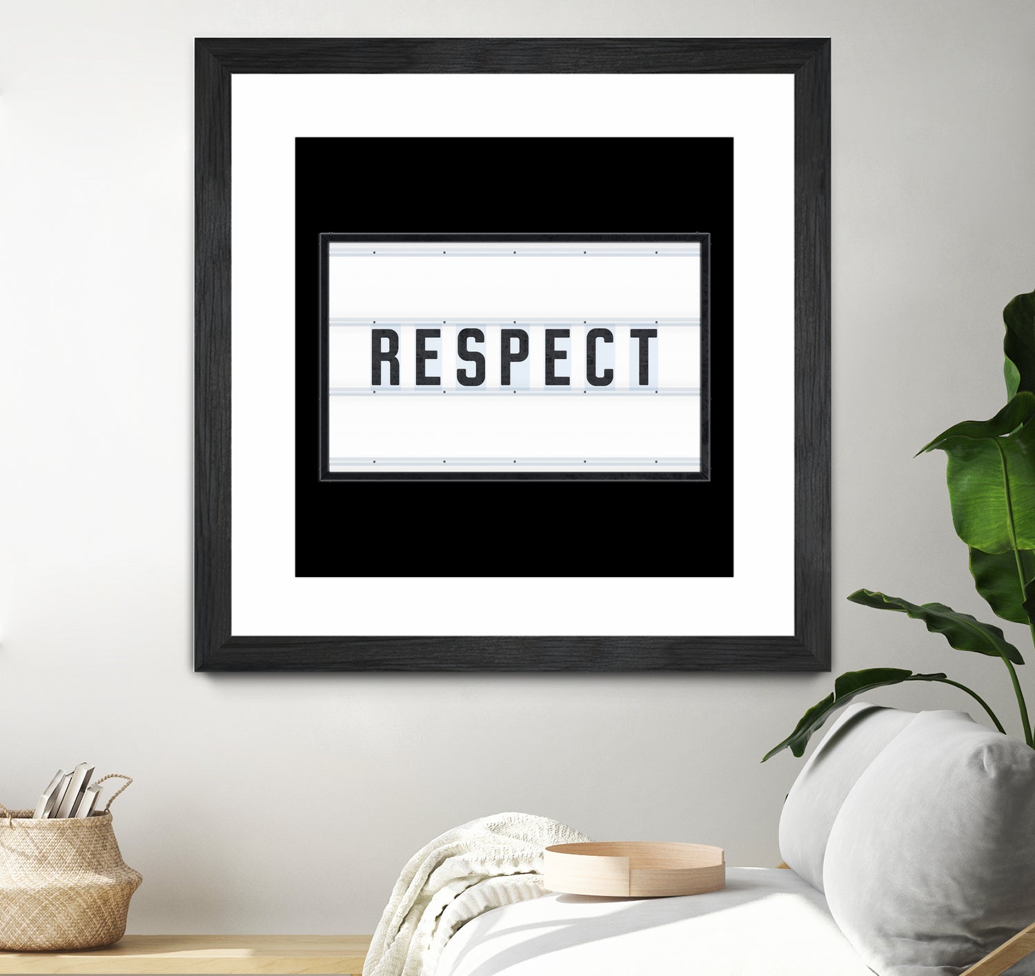 RESPECT – Light Box by Art Frankenberg on GIANT ART - white typography