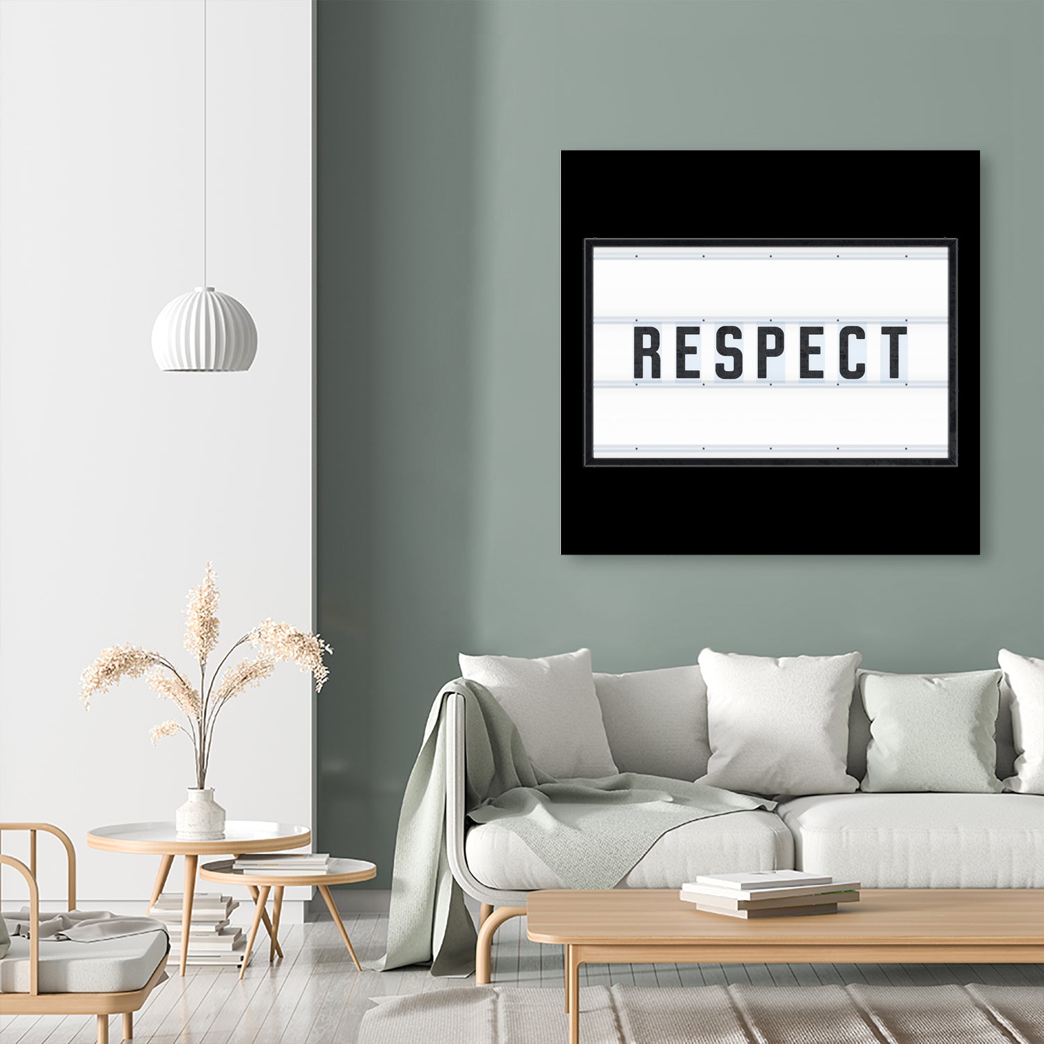 RESPECT – Light Box by Art Frankenberg on GIANT ART - white typography