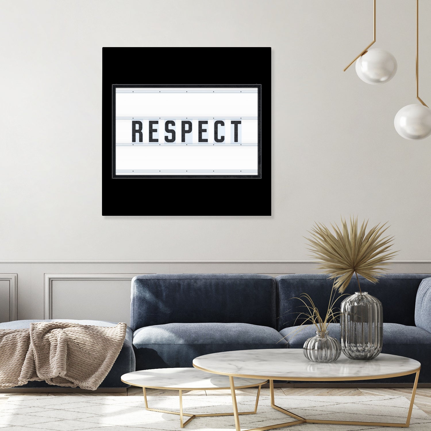 RESPECT – Light Box by Art Frankenberg on GIANT ART - white typography